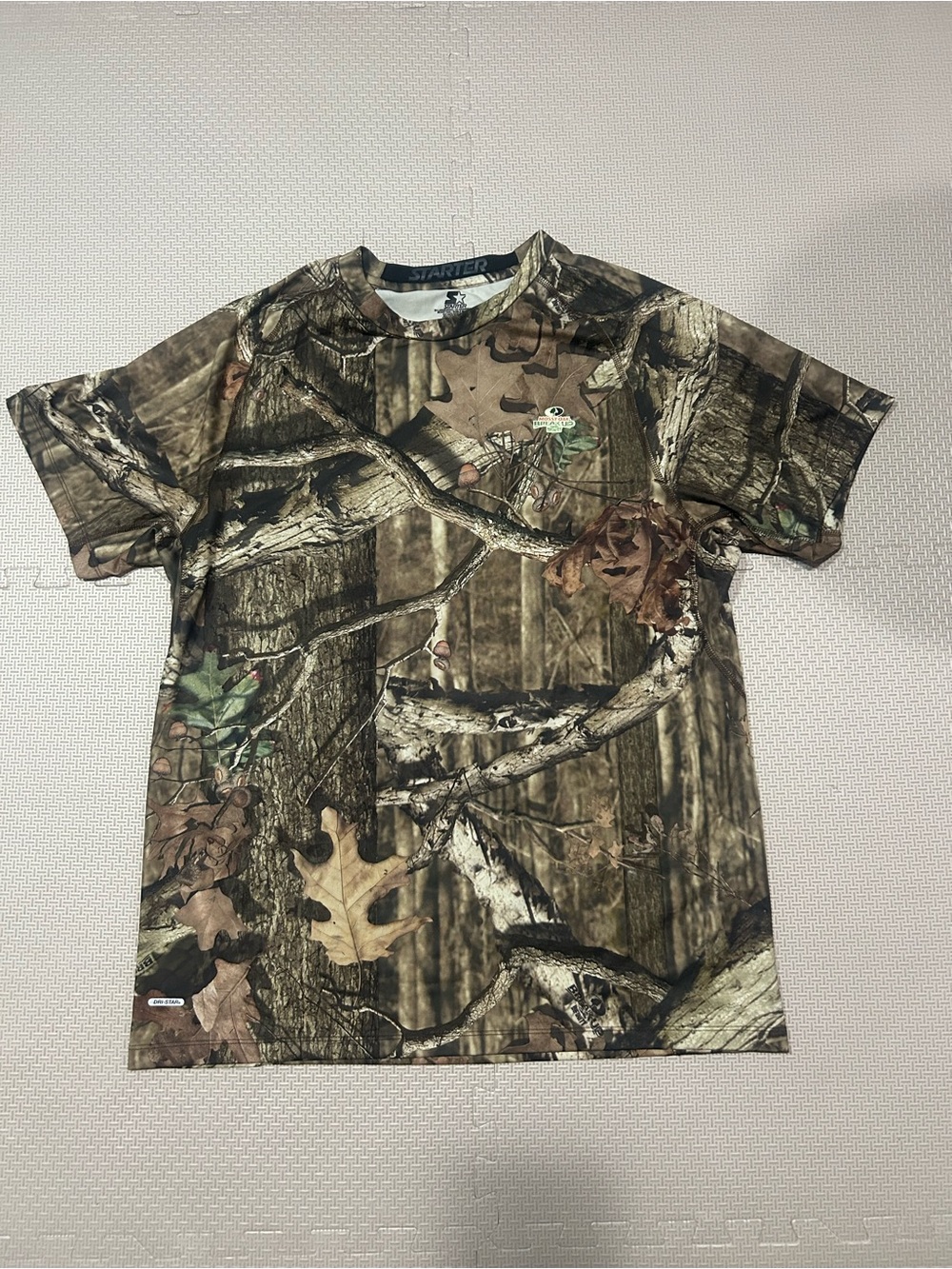 STARTER Men's Realtree-Inspired Camo Short Sleeve Tee - Brown/Green